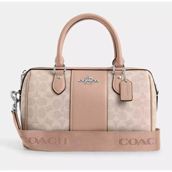 Coach Handbags - Rowan Satchel Bag In Signature Canvas CW376